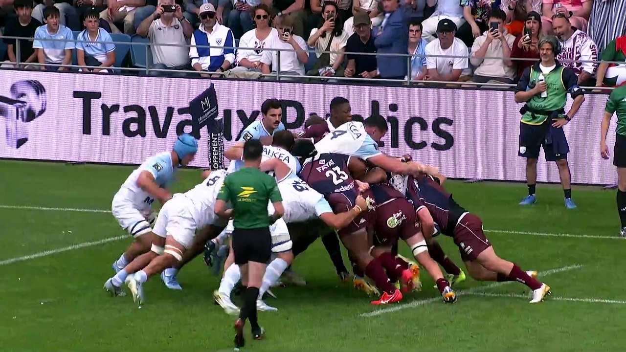 TOP 14 - Essai de Lachlan SWINTON (UBB) - Aviron Bayonnais - Union Bordeaux-Bègles
