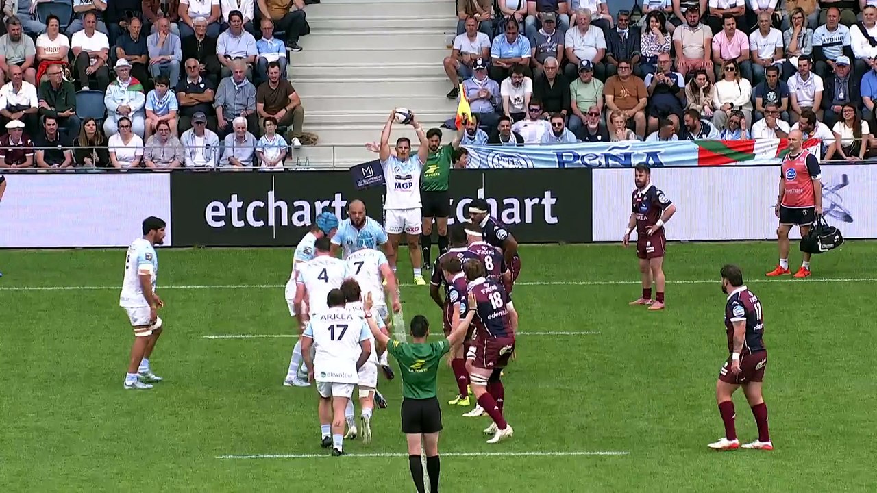 TOP 14 - Essai de Cameron WOKI (UBB) - Aviron Bayonnais - Union Bordeaux-Bègles