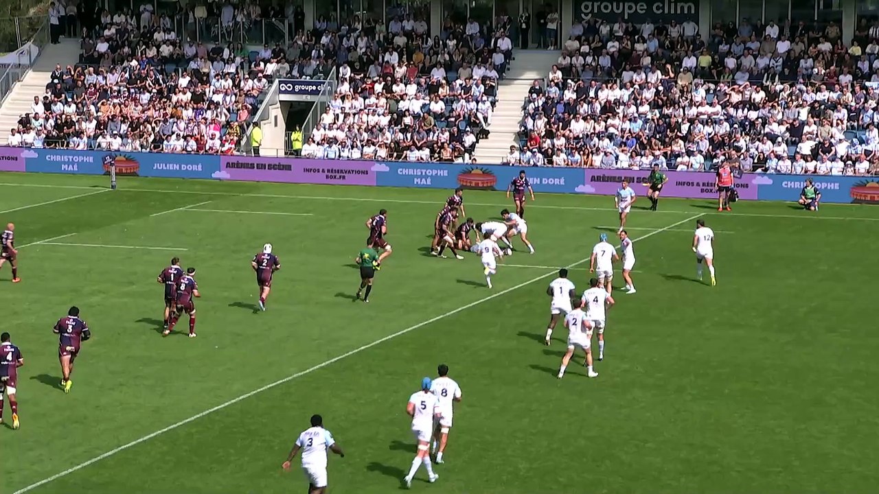 TOP 14 - Essai de Arnaud ERBINARTEGARAY 2 (AB) - Aviron Bayonnais - Union Bordeaux-Bègles