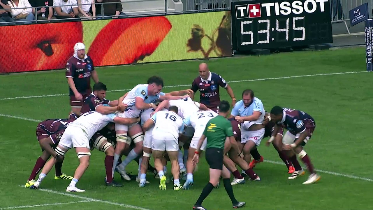 TOP 14 - Essai de Rodrigo BRUNI 2 (AB) - Aviron Bayonnais - Union Bordeaux-Bègles