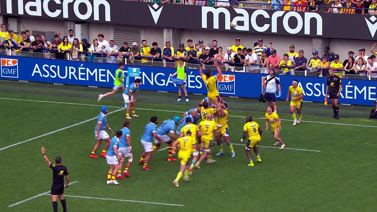 TOP 14 - Essai de Barnabé MASSA (ASM) - ASM Clermont - USA Perpignan