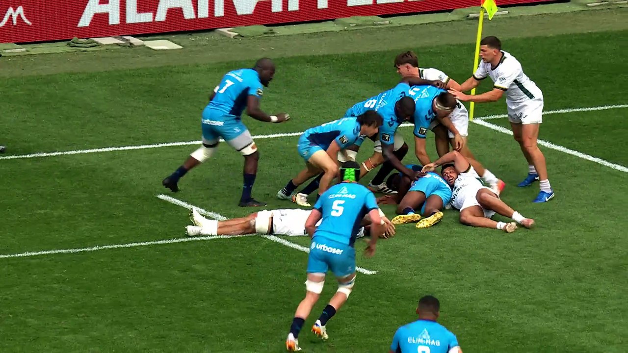 TOP 14 - Essai de Adam BEARD (MHR) - Montpellier Hérault Rugby - US Montauban