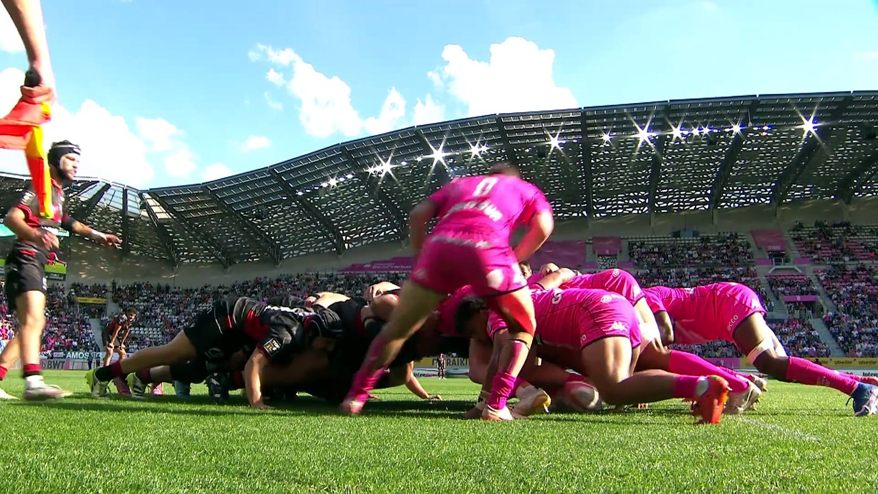 TOP 14 - Essai de Noah NENE (SFP) - Stade Français Paris - LOU Rugby