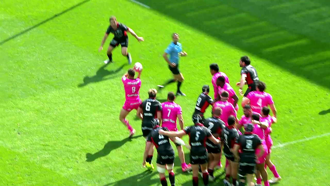 TOP 14 - Essai de Tani VILI (SFP) - Stade Français Paris - LOU Rugby