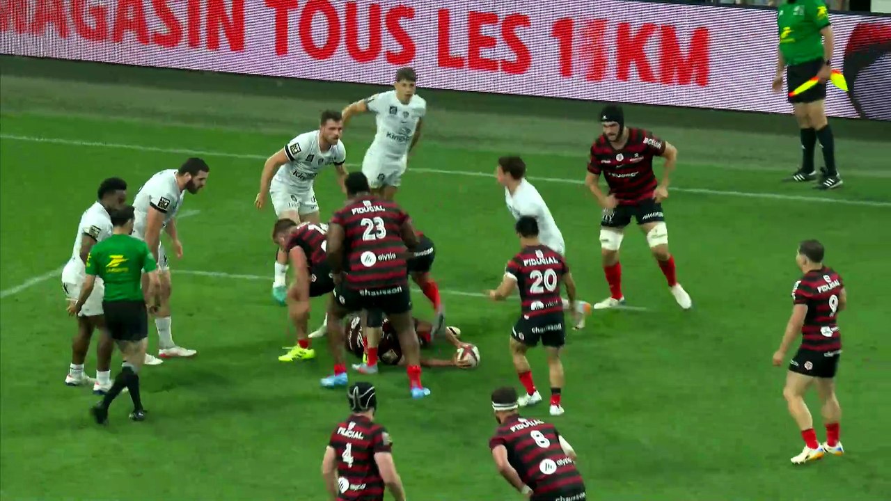 TOP 14 - Essai de Matias REMUE (ST) - RC Toulon - Stade Toulousain