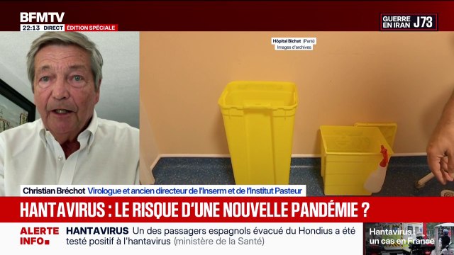 Hantavirus: La réaction de l'OMS qui est souvent critiquée, moi, je la trouve tout à fait correcte , analyse Christian Bréchot, virologue