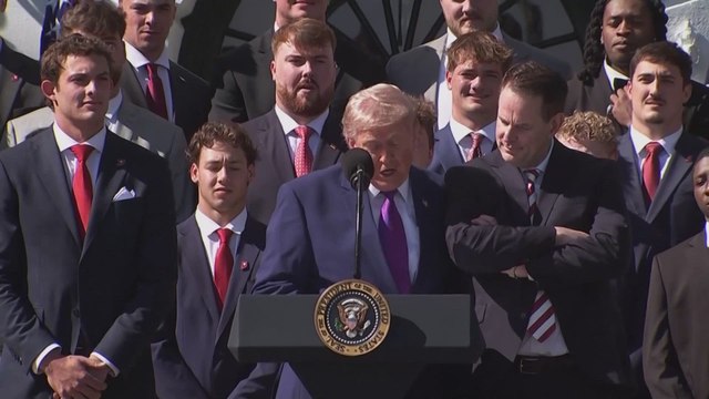 Trump turns Fernando Mendoza’s absence into viral White House moment