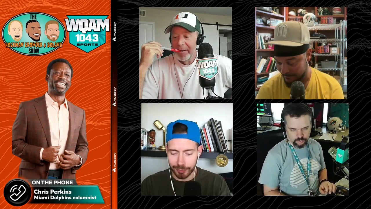 Chris Perkins takeaways from Dolphins rookie camp  & Achane negotiations after Breece Hall deal