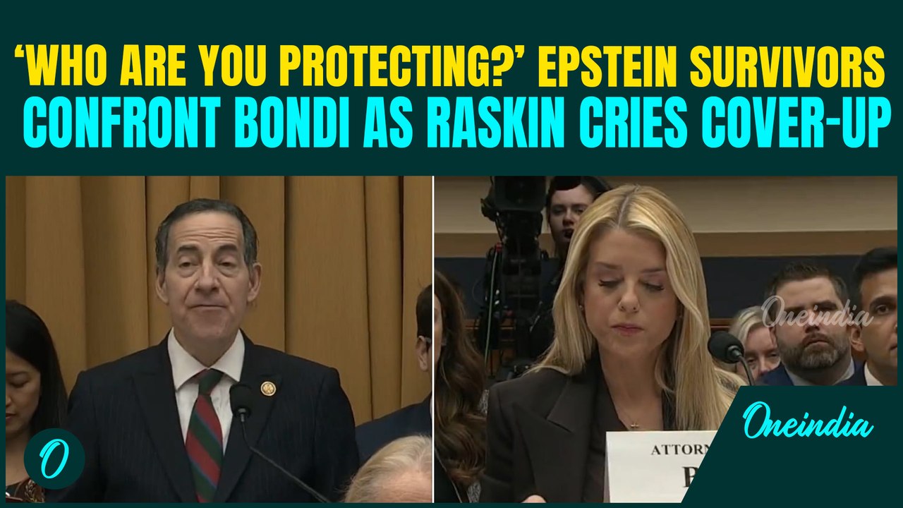Epstein Victims STORM Bondi Hearing — Raskin Accuses AG of Protecting Trump in Explosive Showdown
