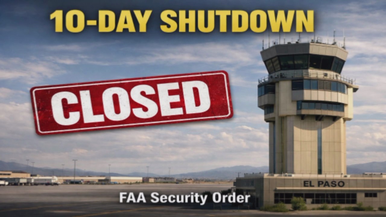 Why is El Paso Airspace Closed? FAA Issues Unprecedented 10-Day Shutdown | Fiscal Point