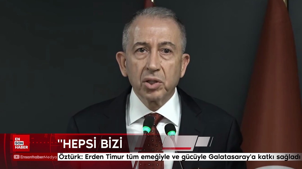 Metin Öztürk: Erden Timur tüm emeğiyle ve gücüyle Galatasaray'a katkı sağladı