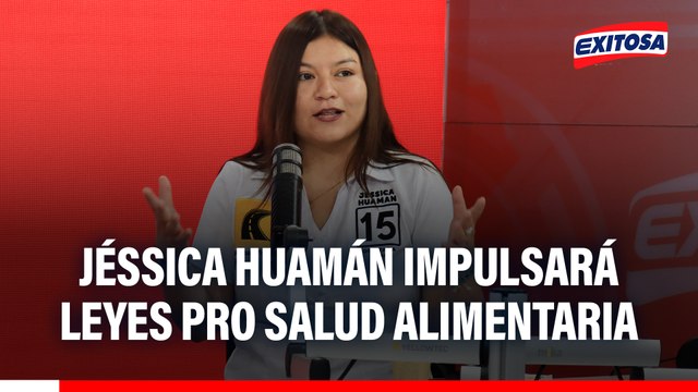 Jéssica Huamán busca llegar al Congreso para impulsar leyes a favor de la nutrición