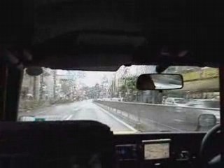 Taxi dans les rues de Tokyo