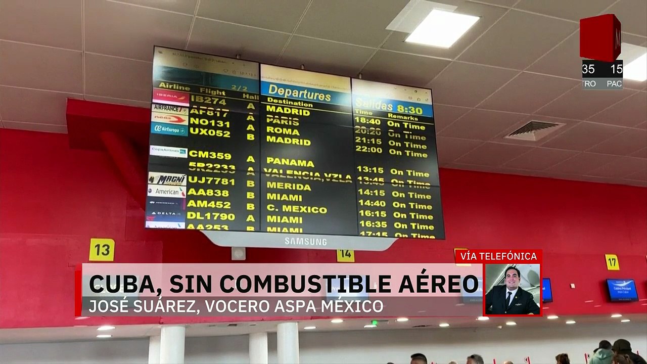 Escasez de combustible en Cuba obliga a aerolíneas mexicanas a modificar rutas y suspender vuelos