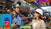 【造船所の熱中症対策】2025年の猛暑を乗り越え納期を守る。水冷式「ヘルメットエアコン」導入の現場に密着！