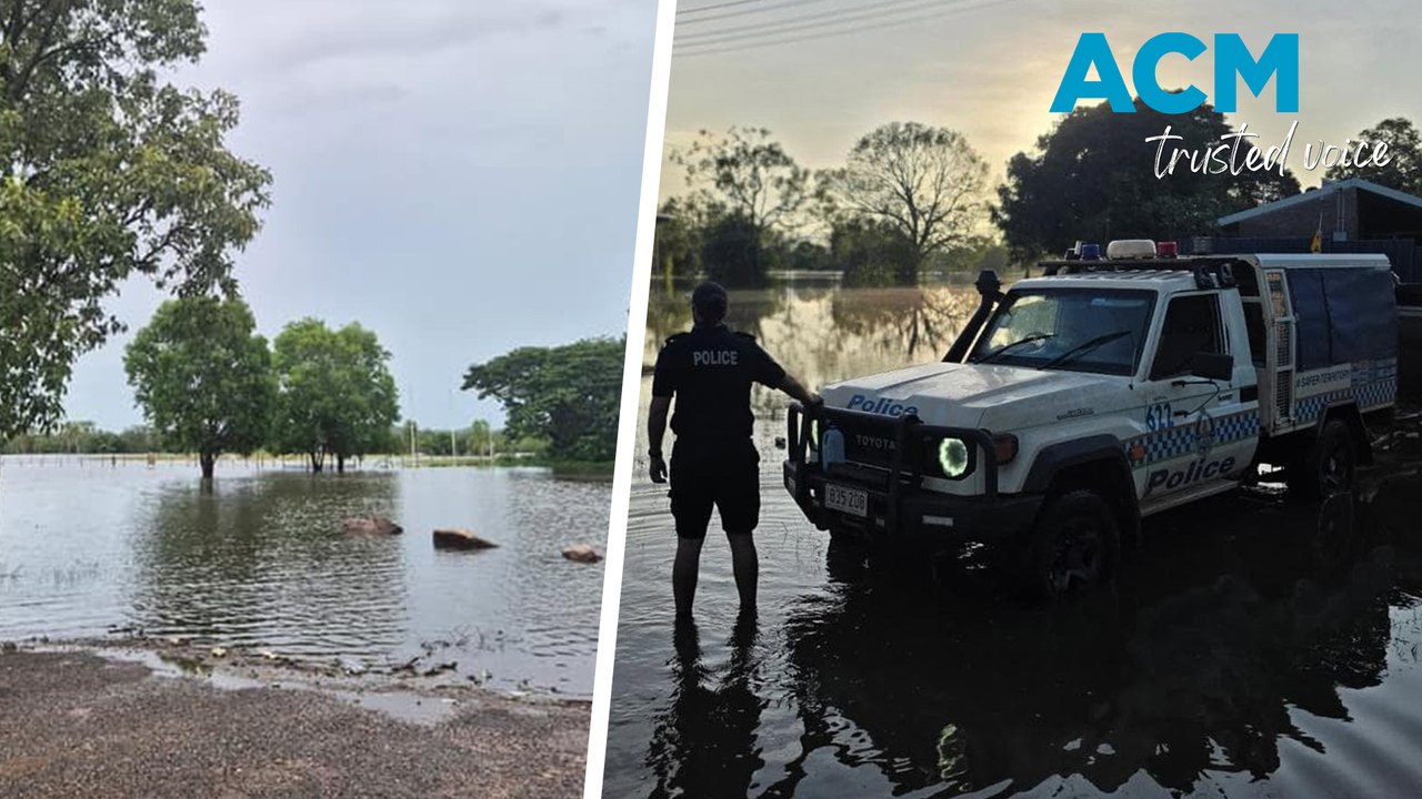 Floodwaters rising around Daly River, NT