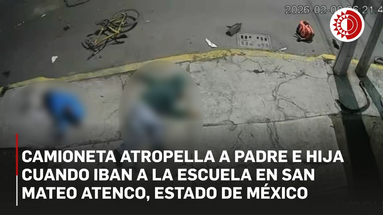 Vecinos sitian fraccionamiento en Atenco para exigir entrega de conductor que atropelló a ciclista y su hija