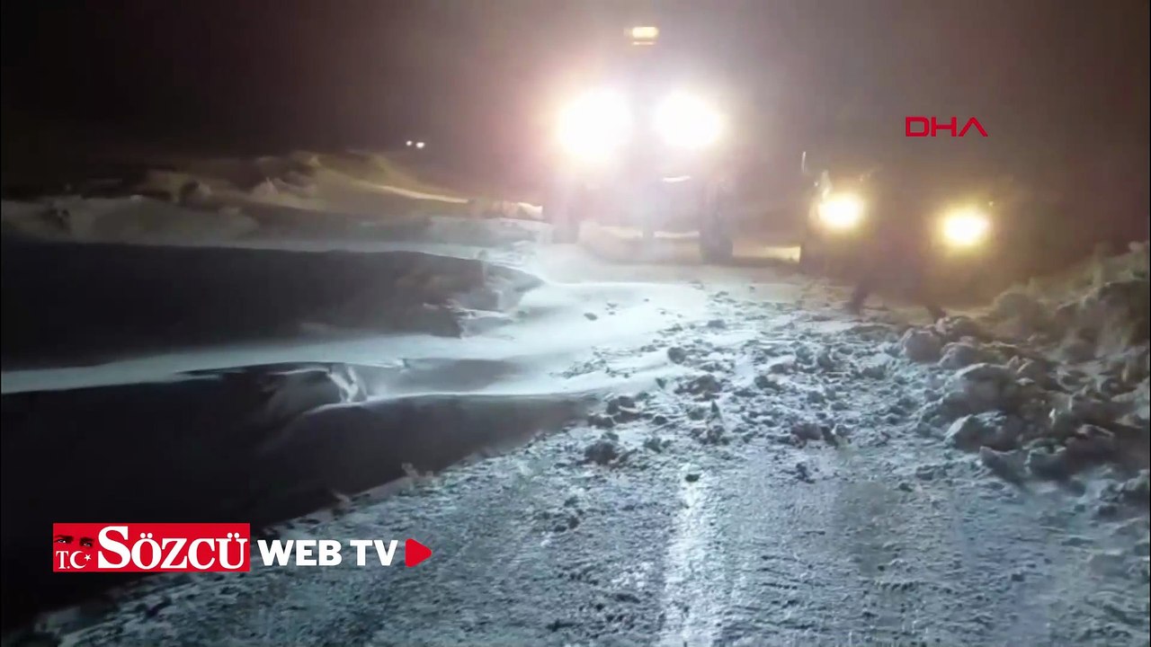 Tipi nedeniyle yolda mahsur kalan 30 kişi kurtarıldı