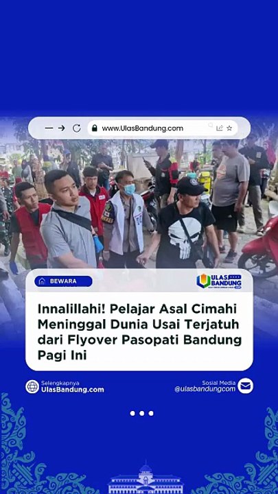 Detik Detik Pelajar Asal Cimahi Tewas Terjatuh di Flyover Pasopati Bandung Selasa Pagi