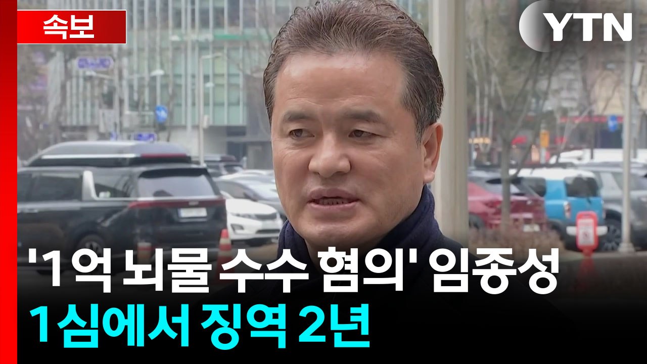 [속보] '1억 뇌물 수수 혐의' 임종성...1심에서 징역 2년 / YTN