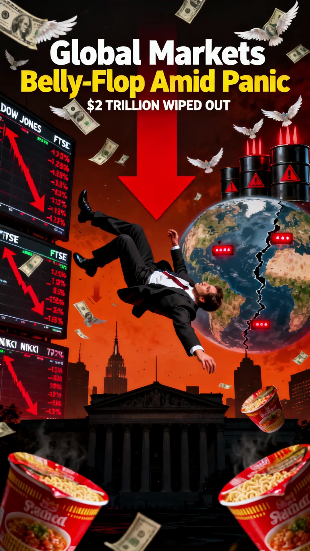 🌍 Global Stock Markets Sneezed, Investors Caught the Flu!