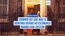 Keir Starmer diz que não se vai afastar do cargo de primeiro-ministro devido ao escândalo Mandelson-Epstein