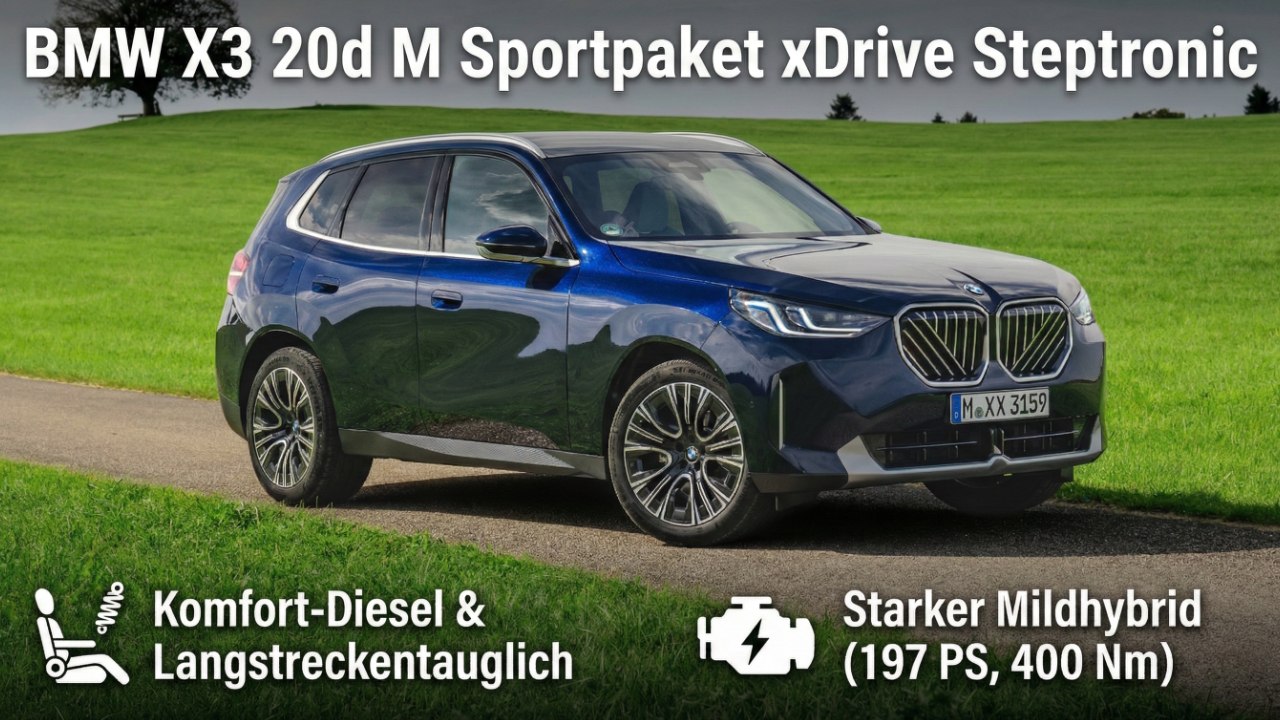 BMW X3 20d M Sportpaket xDrive Steptronic Review: Alltag und Technik