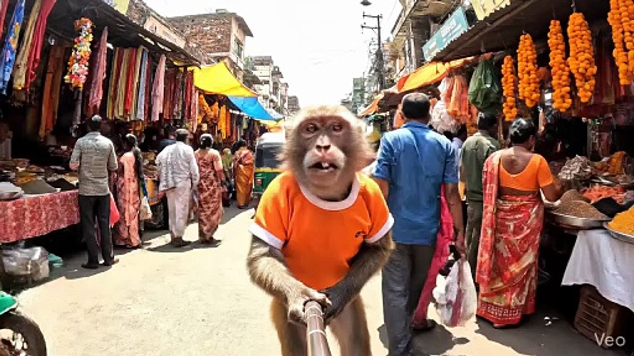 AI monkey vlogs 😅