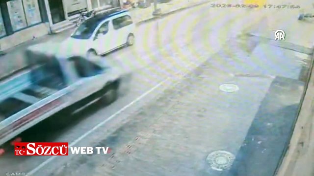 Ordu'da otomobilin çarptığı kişinin öldüğü kaza güvenlik kamerasında