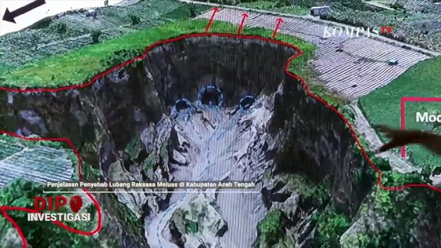 ESDM Aceh: Tebing Curam dan Massa Hujan Menambah Potensi Lubang Raksasa Meluas | DIPO INVESTIGASI