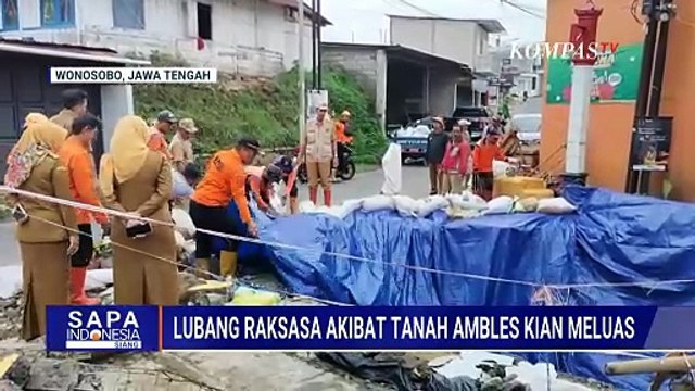 Lubang Raksasa Mirip Sinkhole di Wonosobo Semakin Meluas | SAPA SIANG