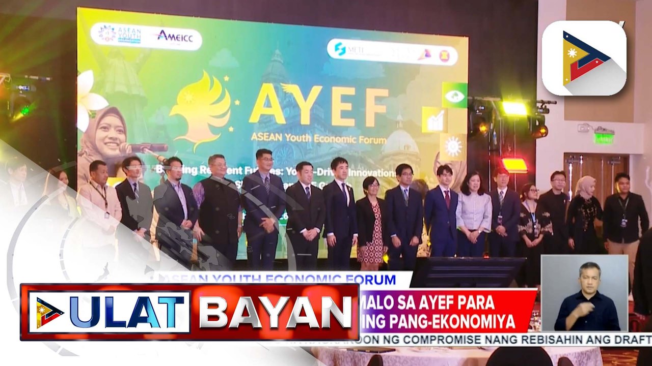 Mahigit sa 300 youth delegates mula sa iba't ibang bansa, dumalo sa pagsisimula ng Youth Economic Forum para sa Comprehensive Strategic Partnership ng ASEAN at Japan | ulat ni Gab Villegas
