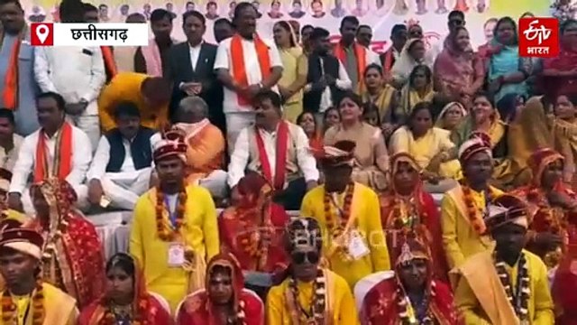 मुख्यमंत्री कन्या विवाह योजना के तहत सामूहिक विवाह, निर्धन कन्याओं का घर बसा रही सरकार