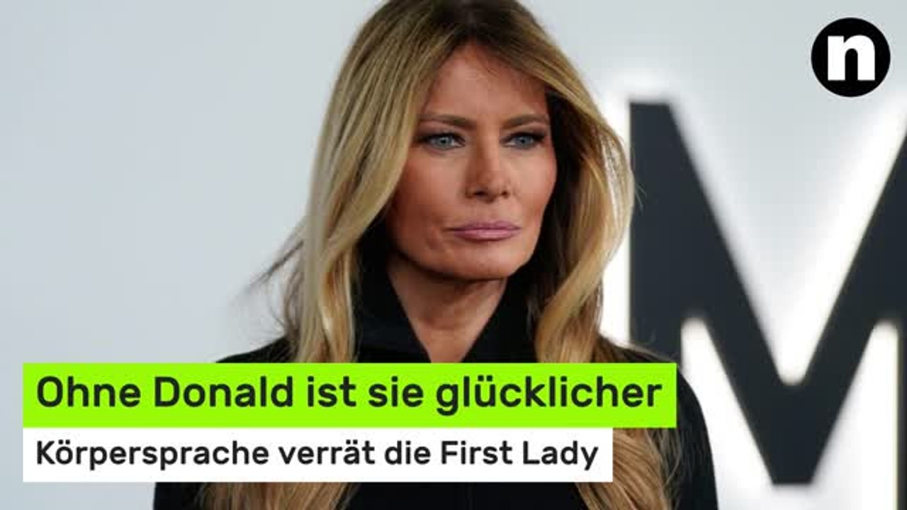 Melania Trump: Ohne Donald ist sie glücklicher - Körpersprache verrät die First Lady