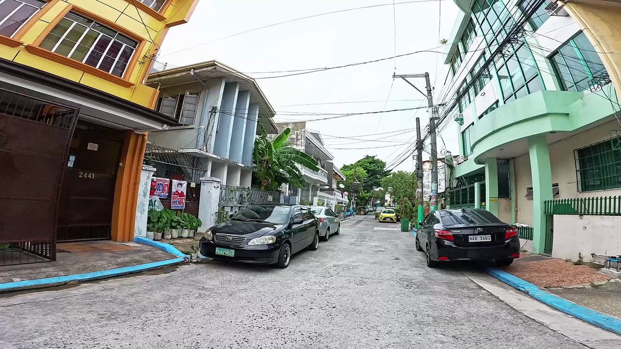 Empty Street on Kasarinlan Street in Manila City int the Philippines