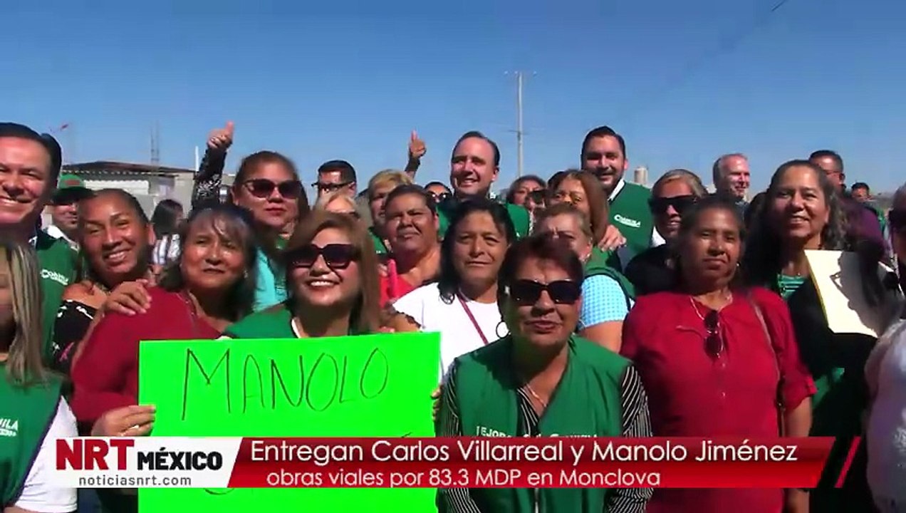 Manolo Jiménez y Carlos Villarreal entregan proyectos de obras sociales