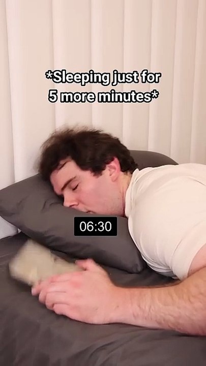 When You Risk Everything For 5 More Minutes of Sleep.