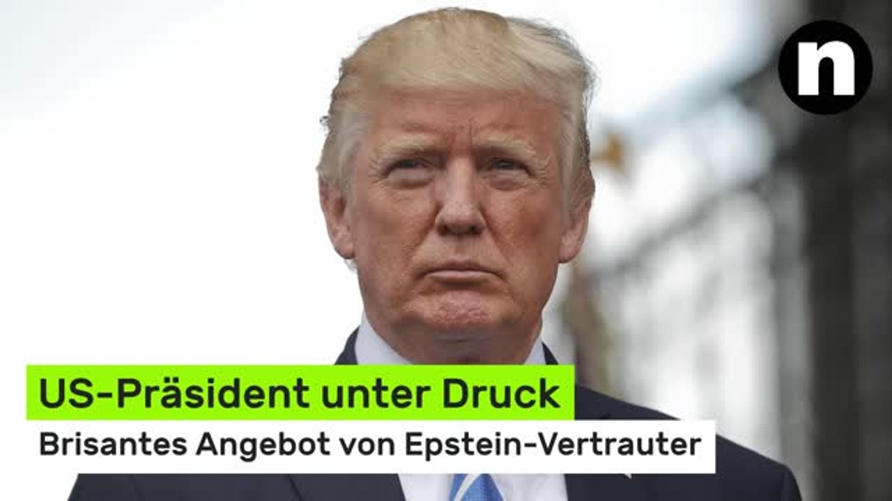 Donald Trump: US-Präsident unter Druck - brisantes Angebot von Epstein-Vertrauter