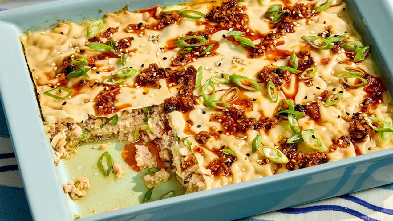 How to Make Savory Dumpling Lasagna