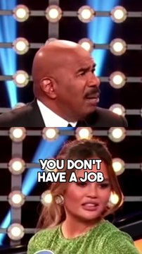 Steve Harvey Can’t Believe What Chrissy Teigen Admits on Celebrity Family Feud