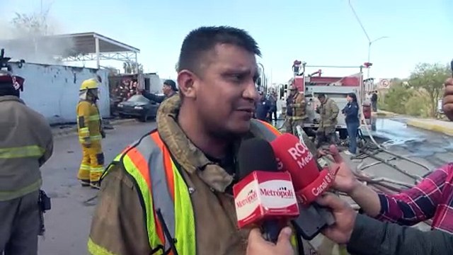 Un fuerte inc3ndio en yonke registrado la tarde de el lunes en la colonia El Pueblo provocó la movilización inmediata de cuerpos de seguridad y rescate.