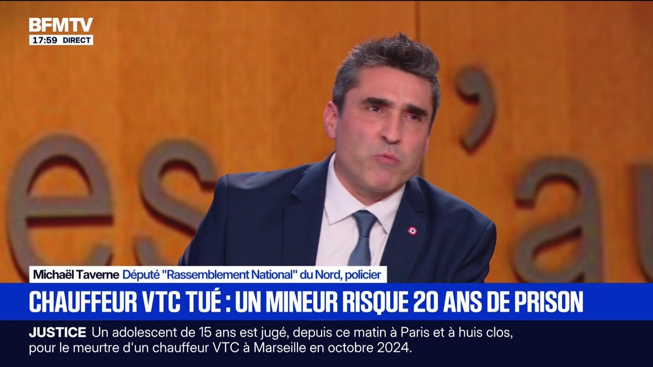 Tueur à gages à 14 ans: "Il faut responsabiliser les parents", affirme Michaël Taverne (député RN)