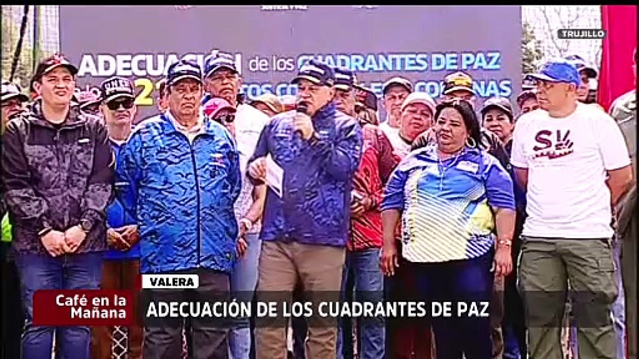 Vpdte. Sec. Diosdado Cabello lidera adecuación de los Cuadrantes de Paz en Trujillo