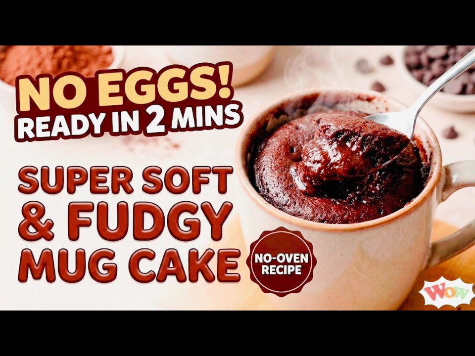 The Ultimate 2-Minute Eggless Chocolate Mug Cak...