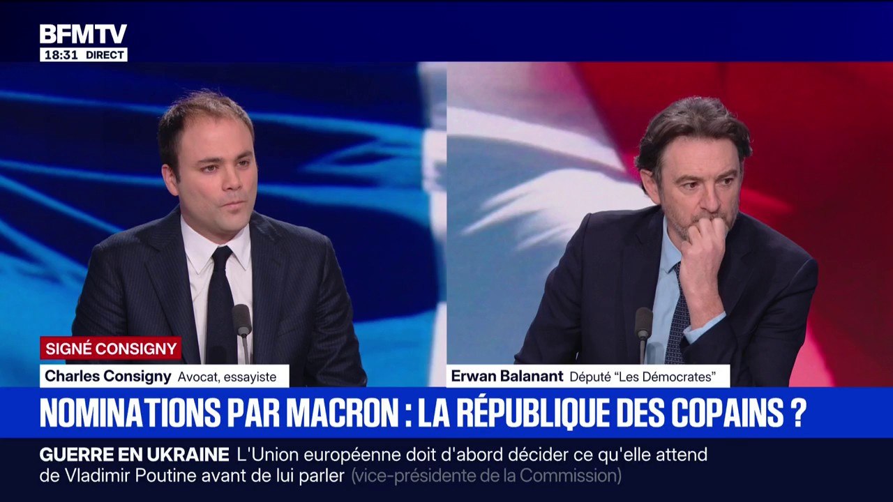 SIGNÉ CONSIGNY - Amélie de Montchalin à la Cour des comptes: "Cela montre que le bloc central refuse toute forme d'alternance politique", analyse Charles Consigny