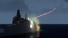 Supersonic fighter jet vs warship air defense in action