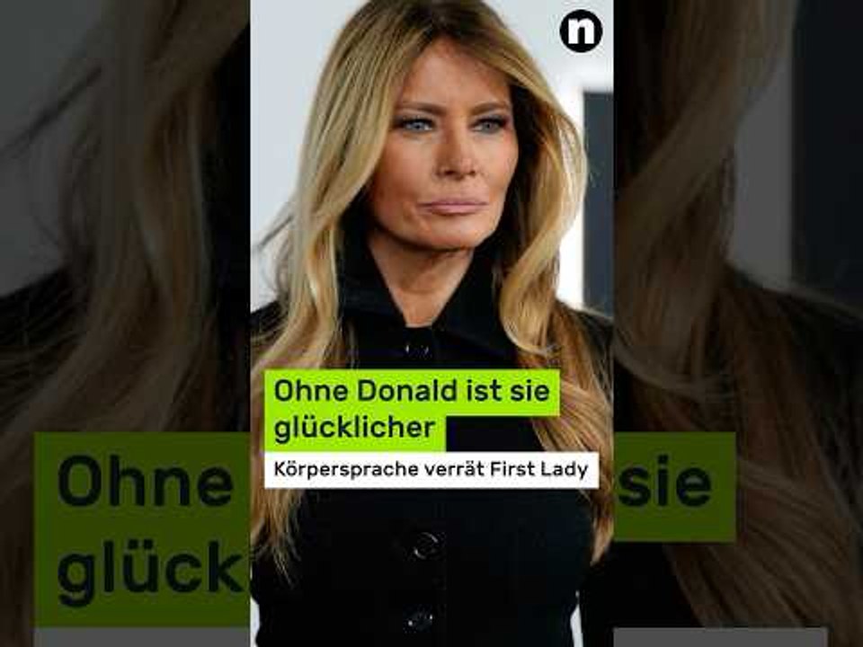 Melania Trump: Ohne Donald ist sie glücklicher - Körpersprache verrät die First Lady
