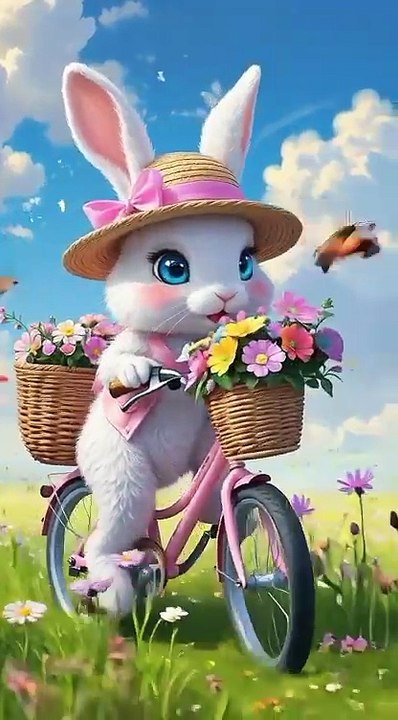 Khush Mizaaj Rabbit Cycle Par Safar | Cute Funny Cartoon Short