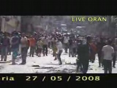 Emeute a oran ( oran en feu ) mco algerie