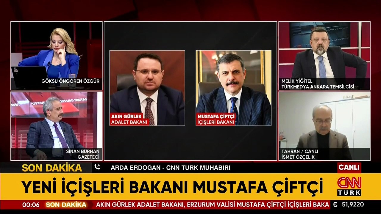 SON DAKİKA | İki bakanlıkta bayrak değişimi! Akın Gürlek Adalet Bakanı, Mustafa Çiftçi İçişleri Bakanı oldu